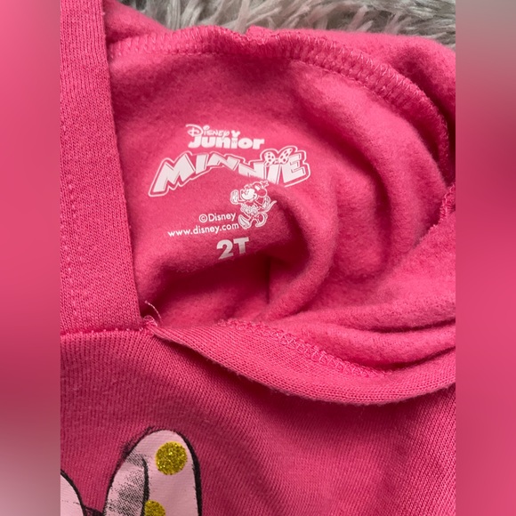 Pink Mini Mouse 2 piece set. (Hoodie & Sweat pants) Size 2T. - Picture 6 of 6